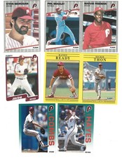 Lot of 8 -  Fleer - Philadelphia Phillies Baseball Cards (1989-1992)