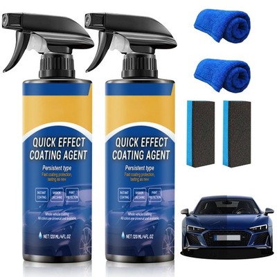 2PCS Car Coating Spray,Quick Effect Agent for Coating