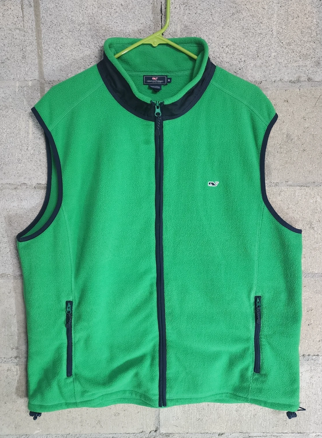 Vineyard Vines Full Zip Men's Fleece Vest Green Size XL