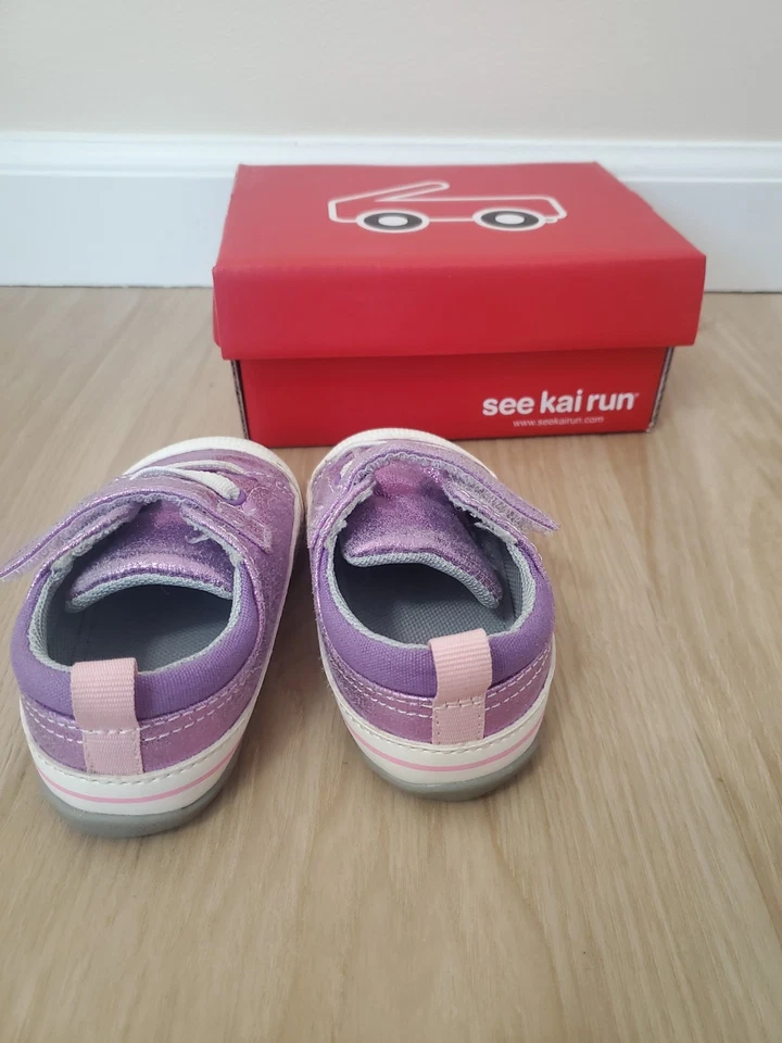 Zapato See Kai Run Stevie (First Walker) púrpura brillante talla 5,5 Foto 4 de 4