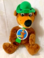 Yogi Bear Stuffed Animal Plush Hanna-Barbera Mighty Star 13 inches Vintage 1980