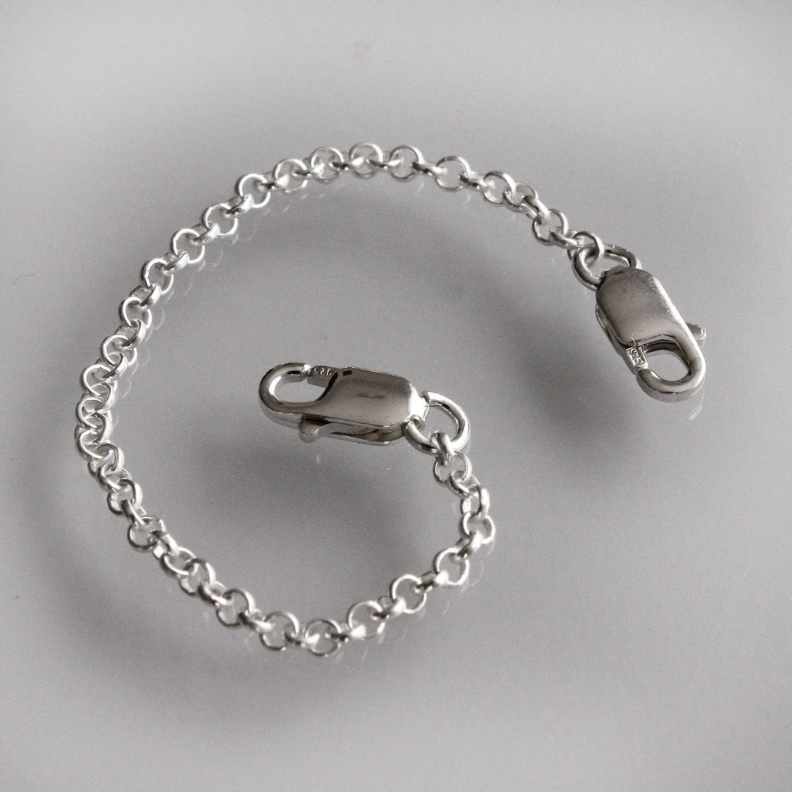 Silver safety chain for cheap necklace