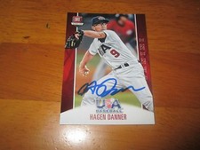 HAGEN DANNER Signed 2015 Panini USA Baseball Box Set Card AUTO Autograph