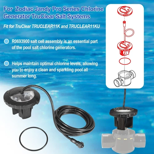 R0693900 Salt Cell Assembly for Zodiac Jandy Pro Series TRUCLEAR11K TRUCLEAR11KU - Picture 3 of 15