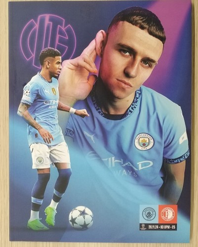 Programm UEFA Champions League 25.11.2024 Manchester City - Feyenoord - Bild 1 von 3