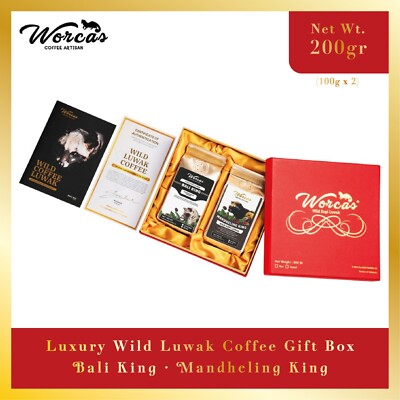 Worcas Kopi Luwak 200g Premium Coffee Bali King / Mandheling