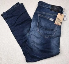 Buffalo By David Bitton Men's Slim Ash Jeans Stretch Authentic Dirty & Sanded