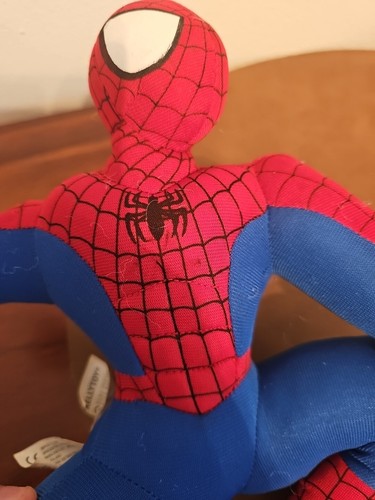 Spiderman Stuffed Plush Toy Marvel 2004 Kellytoy Doll Superhero Plushy - Picture 6 of 6