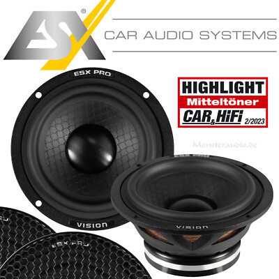 ESX Vision VXP-3M 120 Watt 7,5cm high end Mitteltöner Mittelton Lautsprecher