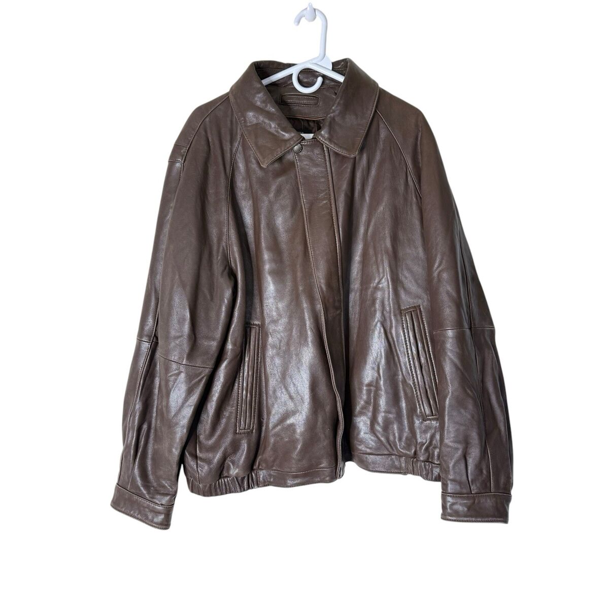 Vintage Liz Claiborne Mens Brown Lambskin Leather Jacket Vintage Liz Claiborne Mens Brown Lambskin Leather Jacket