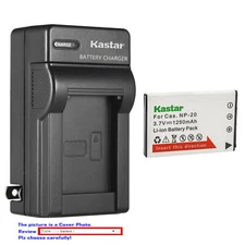 Kastar Battery Wall Charger for Casio NP-20 NP20 Casio Exilim EX-M1 EX-M2 EX-Z77