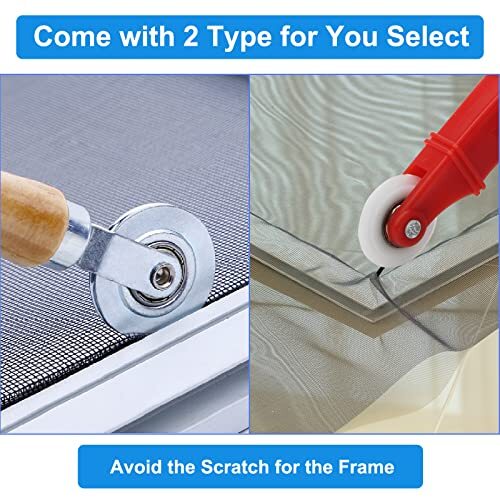 Window Screen Repair Kit Spline Roller and Installer Clips for Mesh Screens - Picture 3 of 7