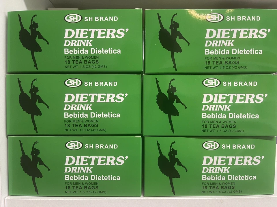 SH Brand 6 Boxes Dieters’ Drink 18 Tea Bags/ Box * *SH Brand**