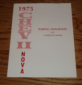 1975 Chevrolet Chevy II Nova Wiring Diagrams for Complete ... 75 nova wiring 