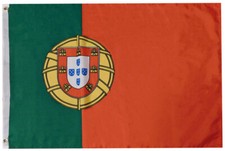 Portugal Country 100D Woven Poly Nylon 2x3 2'x3' Flag Banner Gommets