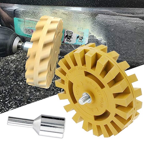 4" Caramel Tractor Wheel Pinstripe Remover Adhesive Tape Eraser Residue Removal - Afbeelding 5 van 7