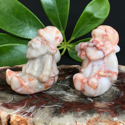 1 pieza Piedra de Red Roja Natural Calavera Santa Claus Cuarzo Cristal Reiki regalo 1,2" - Imagen 6 de 12
