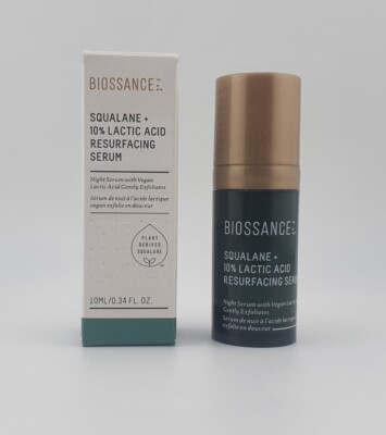 BIOSSANCE Squalane + 10% Lactic Acid Resurfacing Serum 10 ml NEU Travelsize 