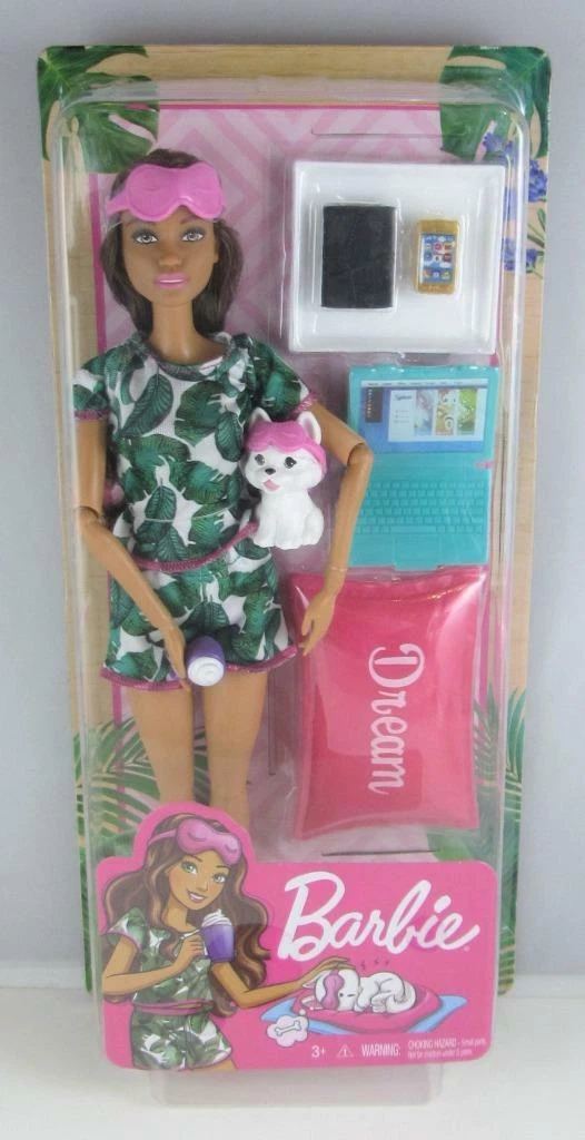 Barbie spa day relaxation brunette doll sales