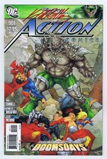 Action Comics #901 NM- Signed w/COA Kenneth Rocafort 2011 Doomsday App DC Comics