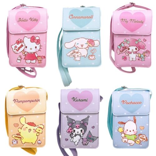 Mymelody Cinnamoroll Pochacco Phone Bag Messenger Bag Coin Purse Shoulder Bag - Picture 1 of 31