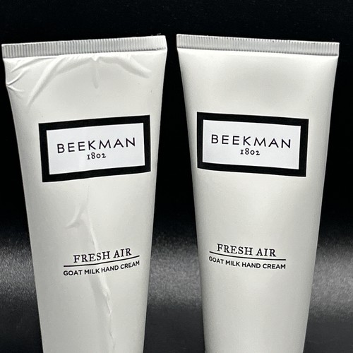2 X Beekman 1802 Goat Milk Hand Cream - Fresh Air - 2 oz. New & Sealed - Picture 2 of 4