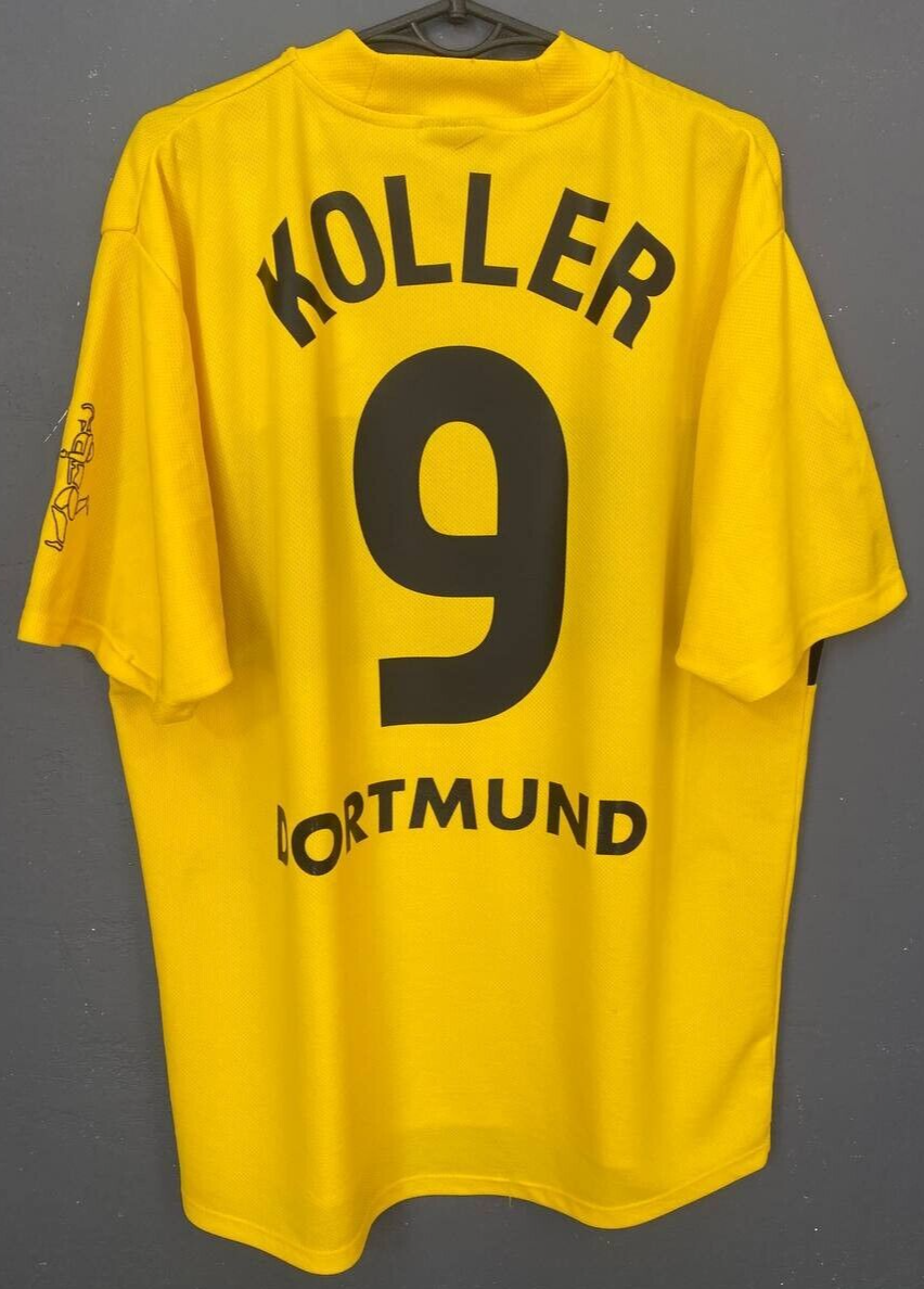KOLLER MEN'S BORUSSIA DORTMUND 2002/2003 BVB SOCCER FOOTBALL SHIRT