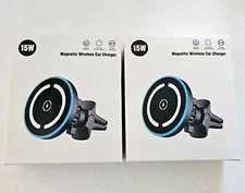 2 Pack 20w Vent Wireless Fast Charger FOR Magsafe iPhone 12 13 14 15 16 Max Pro