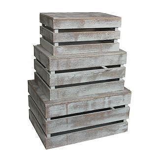 Vintage Slatted Wooden Box - Picture 1 of 21