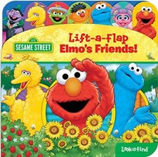Sesame Street - Elmo, Big Bird, and More - Lift-a-Flap Look and Find Act - GOOD