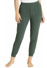 Eddie Bauer Womens 1 Pair Stretch Fleece Lounge Joggers, Green Medium NWOT