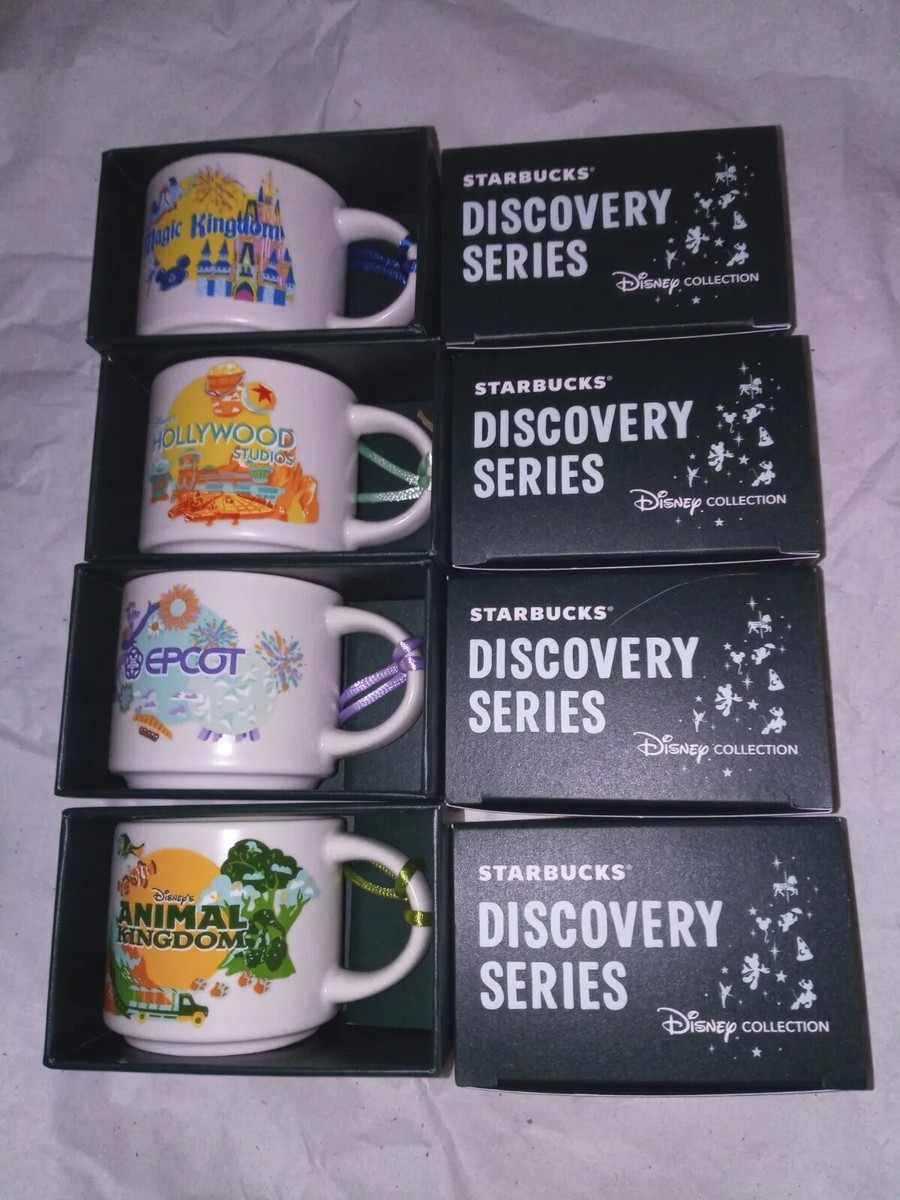 Disney Discovery Series Starbucks Espresso Cup Ornaments Complete
