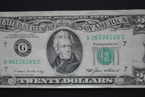 1985 $20 Federal Reserve Note/Chicago/average circulation/FREE SHIPPING! - Picture 3 of 8