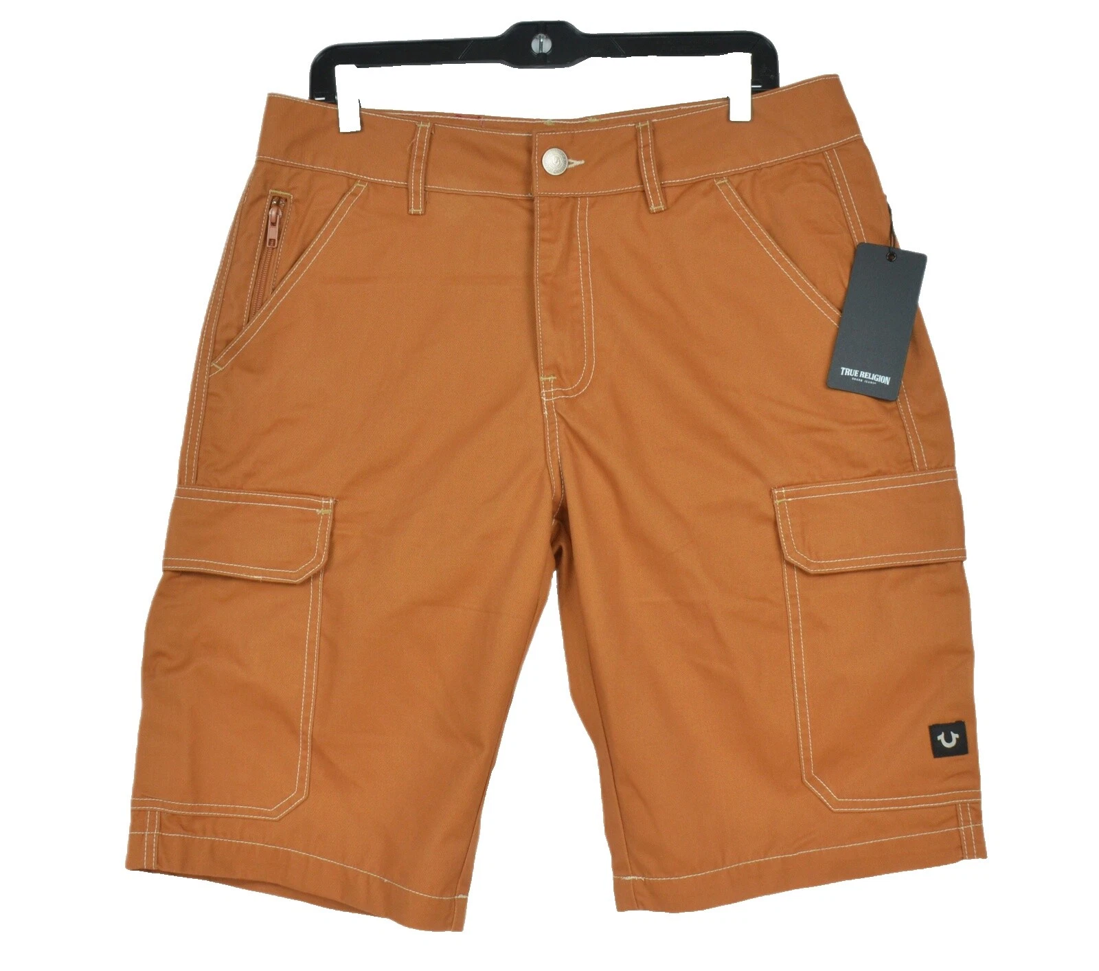 True Religion Cotton Cargo Shorts for Men