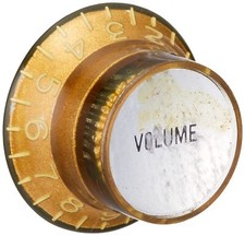 SCUD Hat Knob Metal Top Volume Millimeter Gold/Silver Cap Reli From Japan