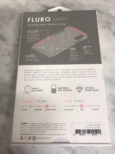 LAUT For iPhone X XS Case Fluro Pastels White Clear - 第 2/2 張圖片