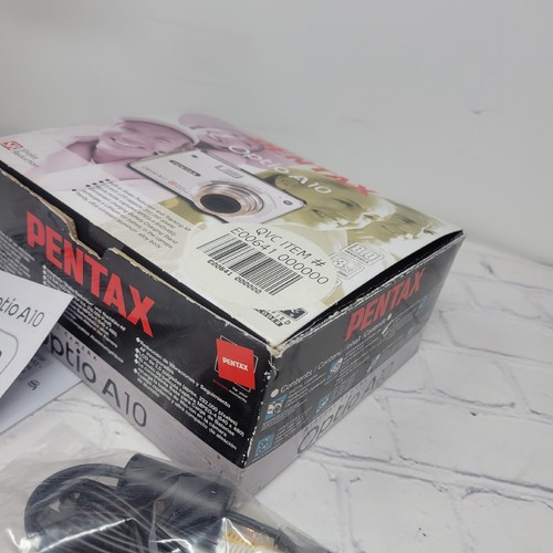 Pentax Optio A10 8.0MP Silver Digital Camera Bundle For Parts Not Working - Picture 12 of 17