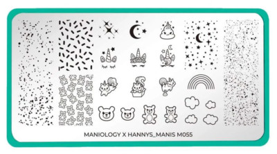 M055 Maniology  Nail Stamping Plate