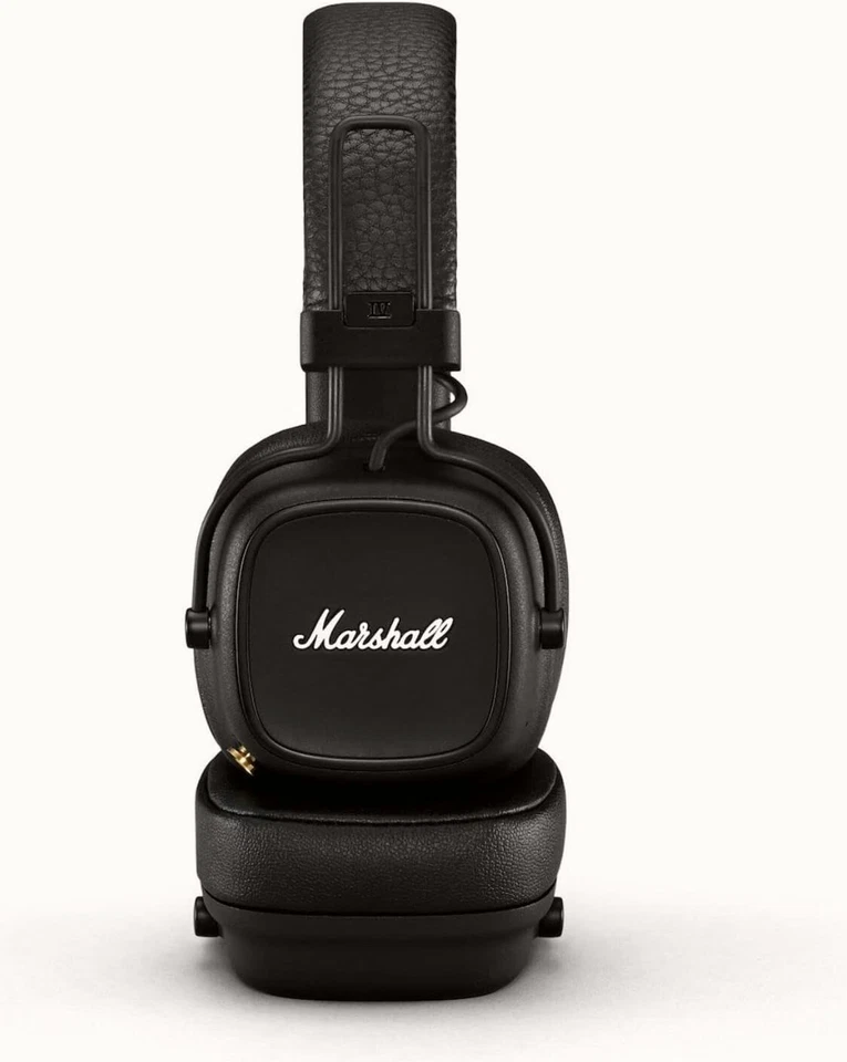 Marshall Major IV On Ear Bluetooth Black Headphones, Foldable Wireless Earphones - Image 2 of 4