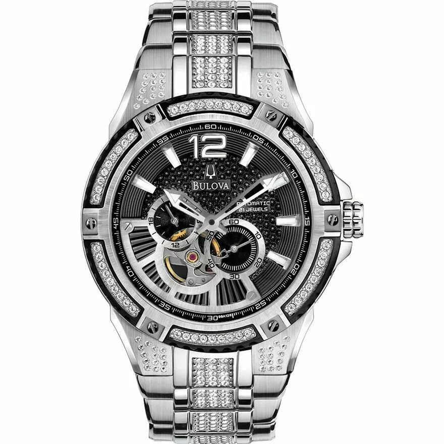 Bulova 98A128 Bva Collection Automatic12 24 Hours Dial Points