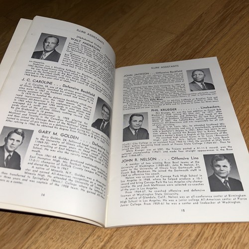 UNIVERSITY OF ILLINOIS FOOTBALL 1971 Information for Press, Radio and Television - Imagen 6 de 15