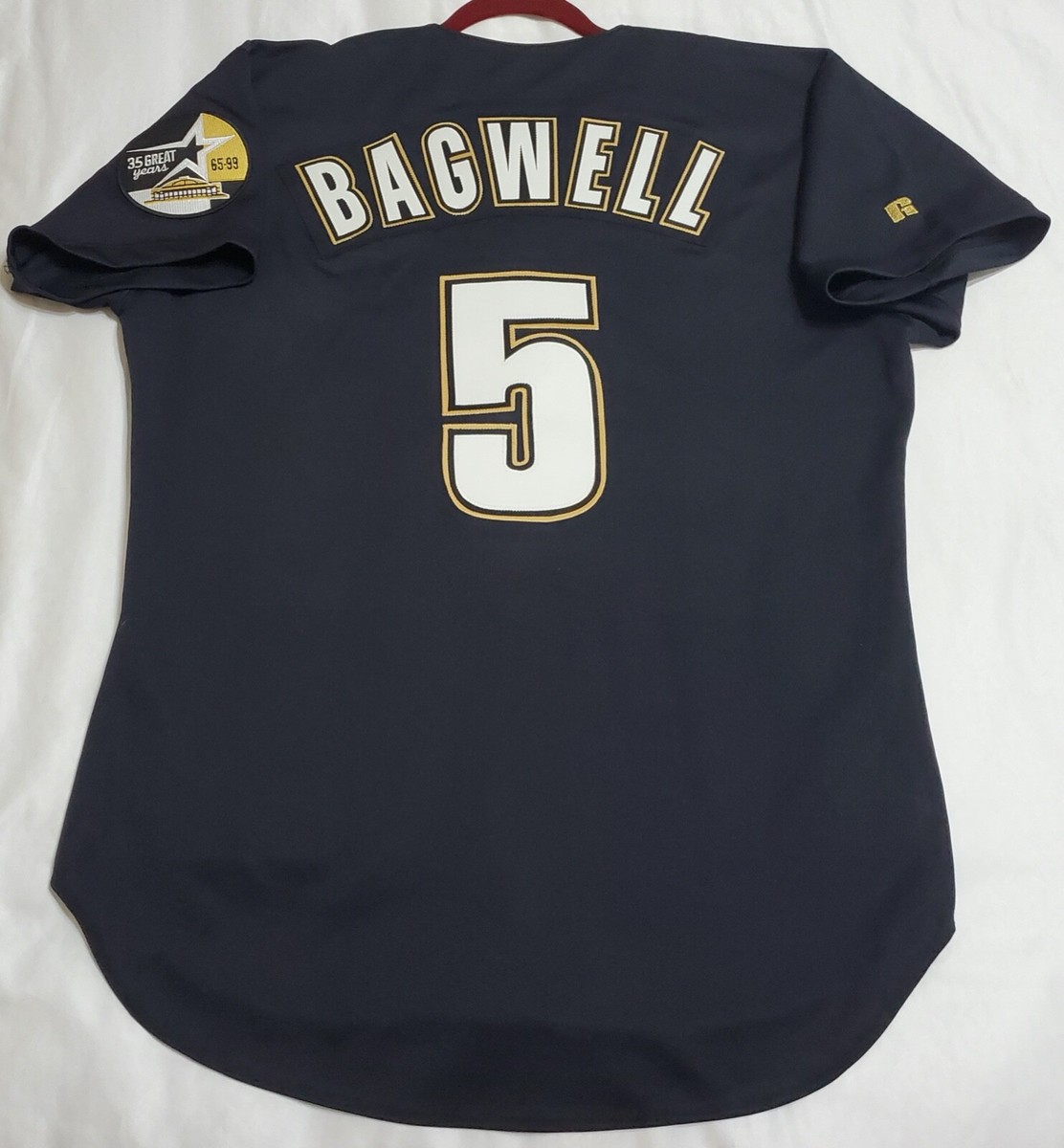 RUSSELL ATHLETIC 46 XL JEFF BAGWELL FROM HOUSTON ASTROS CLUBHOUSE
