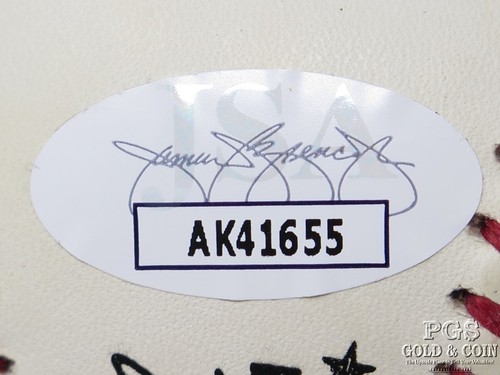 Enos Slaughter HOF Cardinals Signed Rawlings ONL Baseball JSA COA 27233 - Picture 5 of 7