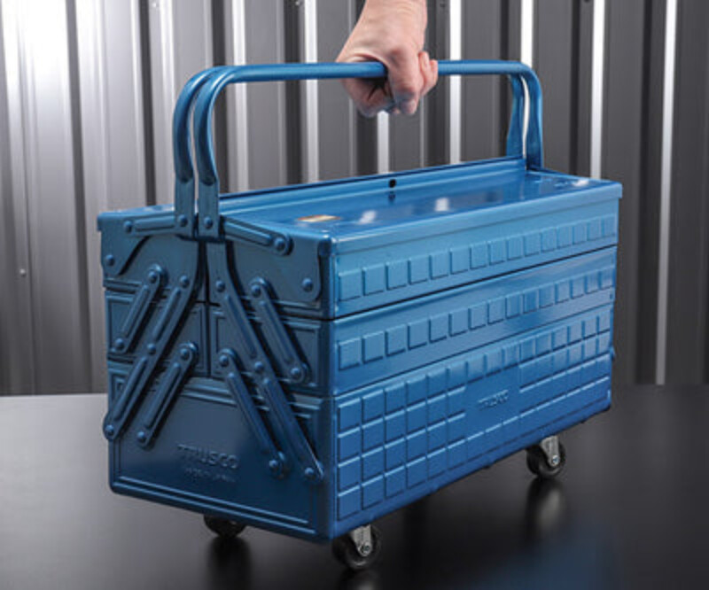 Trusco Three-Stage DIY Tool Box GT470B Blue W472xD220xH343 Trusco Three-Stage DIY Tool Box GT470B Blue W472xD220xH343