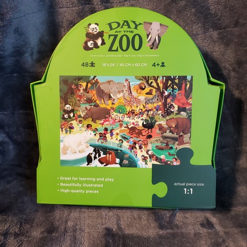 Crocodile Creek Tag im Zoo Puzzle 48 Stck. 18x24 Alter 4+ Neu Versiegelt - Bild 3 von 8