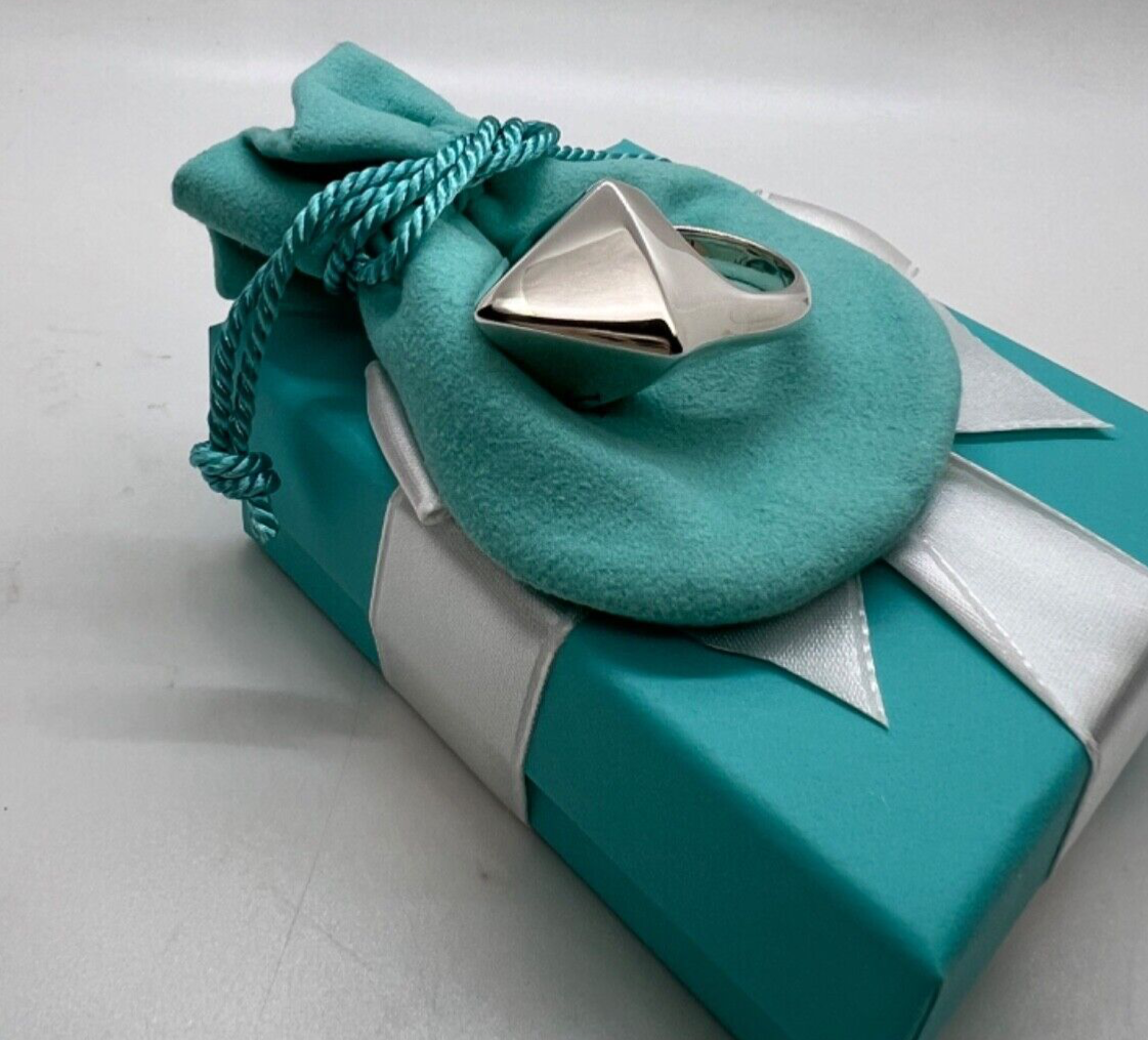 Tiffany & Co. Pyramid Statement Ring Sterling Silver 925 Tiffany & Co. Pyramid Statement Ring Sterling Silver 925