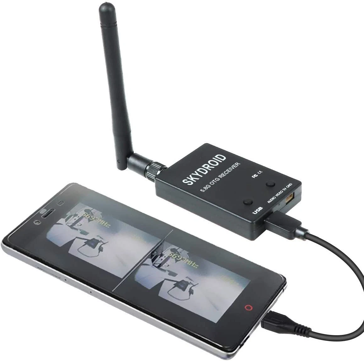 Receiver 5.8G 150CH OTG Receiver UVC Video VTX 5Dbi SMA Female