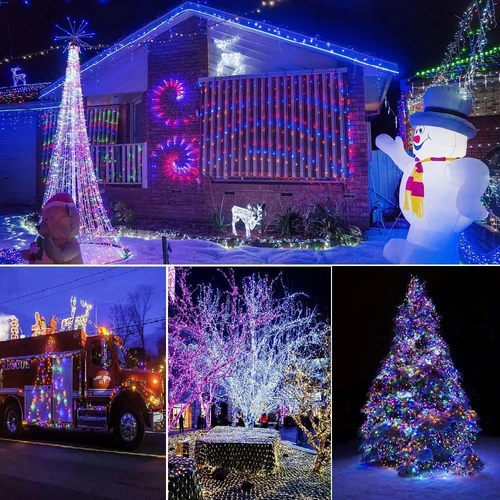 100-1000 LED Christmas Tree Fairy String In/Outdoor Party Lights Xmas Waterproof - Bild 5 von 32
