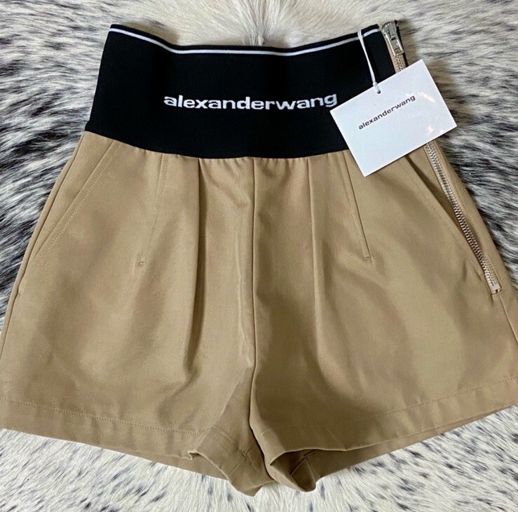 パンツ ALEXANDER WANG Logo Waste Safari Shorts 17390849_37832305_600.jpg