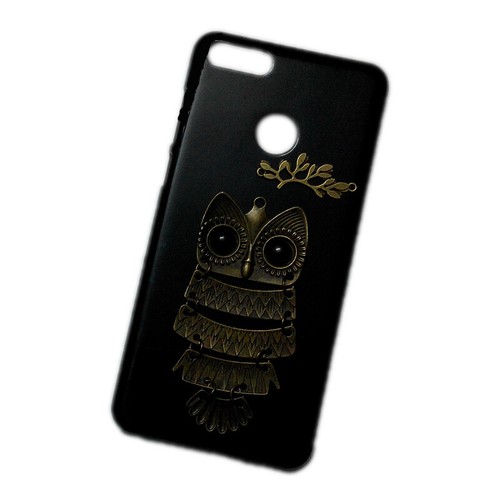 For Huawei 6P Nova 2i P8 P9 P10 Y9 Honor 9 7X 3D Cute Retro Owl Hard Back Case - Picture 7 of 9